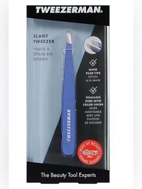 Tweezerman Award Winning Slant Tweezer in Granite Sky NIB